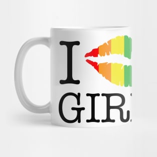 i kiss girls rainbow lips Mug